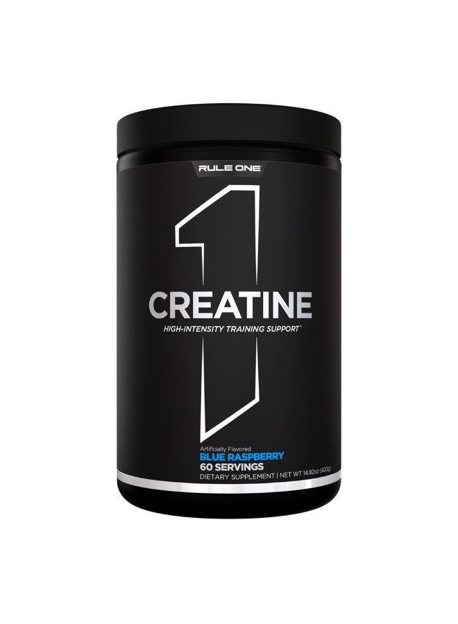 Creatine Monohydrate Powder Blue Raspberry 60 Servings – Micronized Creatine for Strength & Training Performance Support